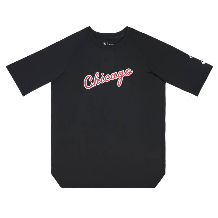 Nike Nike x NBA 75 Anniversary Chicago T Shirt Black Unisex