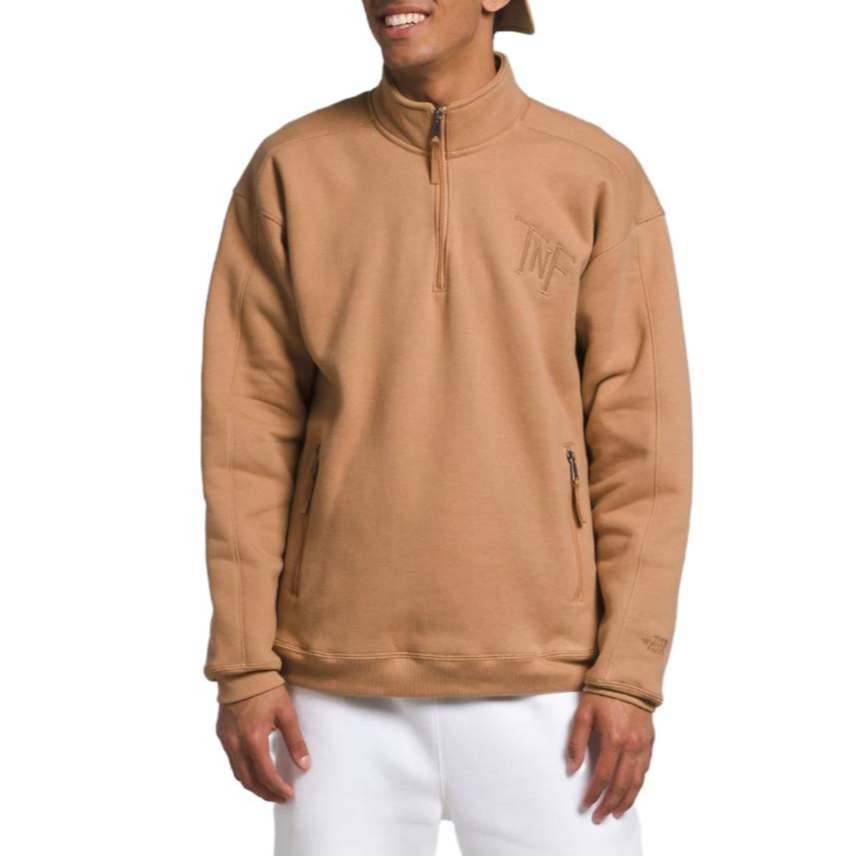 THE NORTH FACE Sweatshirts Men's Almond Stand Collar Moderate Regular