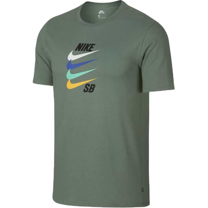 Nike Nike IconSB T Shirt Unisex Gray Green