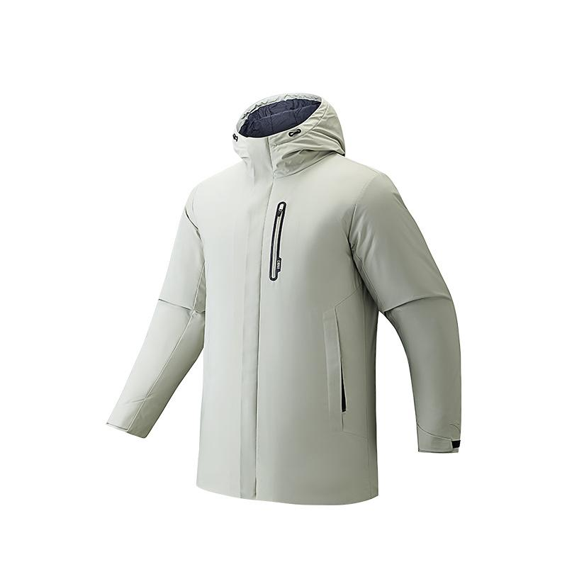 Anta Variety Training Collection Down Jacket Men's Cyan Bird Gray
