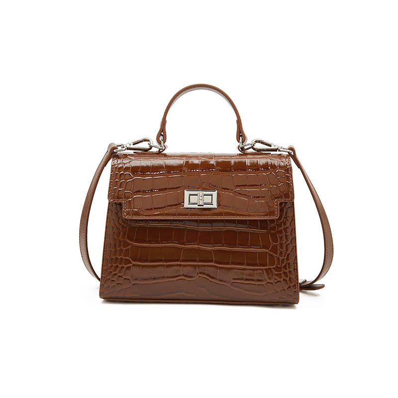 LAORENTOU Top Grain Cow Leather Crossbody Bag Regular Women's Black/Red/Brown