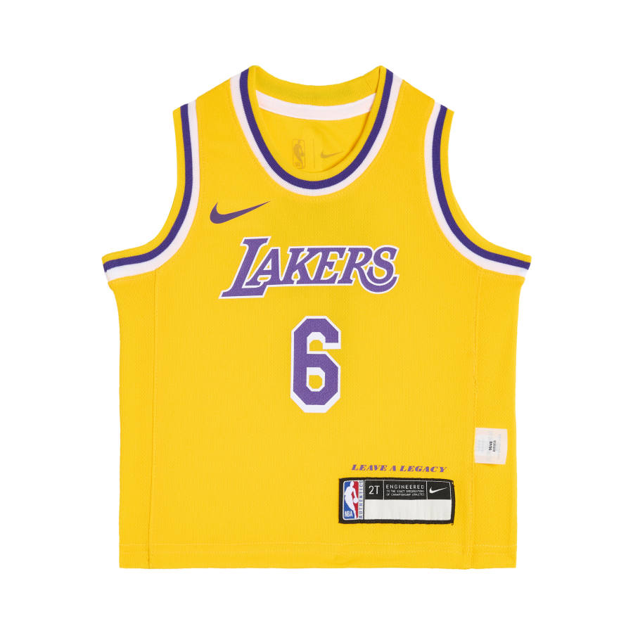 Nike Nike x NBA Tank Top Los Angeles Lakers James Yellow Infant And Toddler