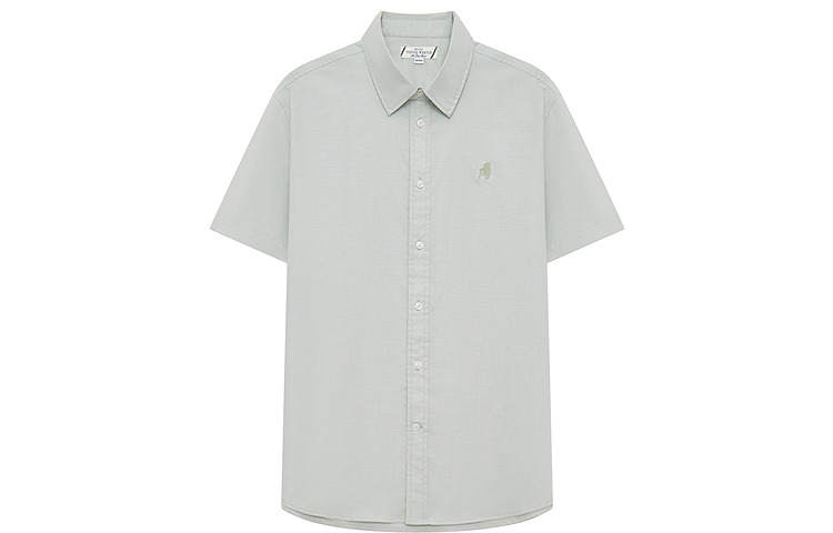 Teenie Weenie Men Shirts Men's Light Green Lapel Moderate Shirt