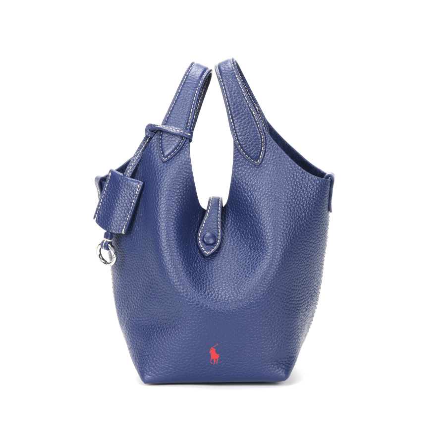 Polo Ralph Lauren Polo Play Cow Leather Shoulder Bag, Crossbody Bag, Handbag Small Women's Marine Blue
