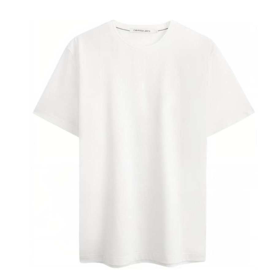 Calvin Klein T Shirts Men's White Crew Neck Straight Fit