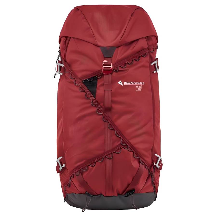 Klattermusen 44L Large Capacity Outdoor Bags Recycled Nylon Red Unisex