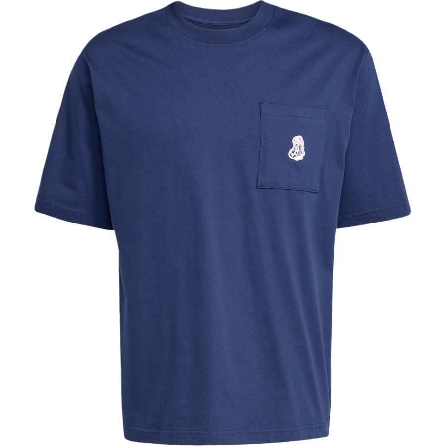 Adidas Adidas SS25 DOG SOCCER PATCH POCKET T SHIRT T Shirt Men's Dark Indigo