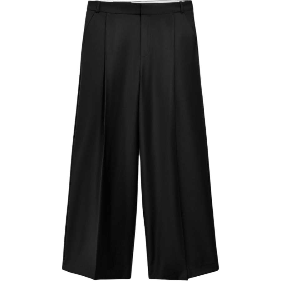 ZARA 50th Anniversary Collection Casual Pants Women's Black Moderate Wide Leg Pants