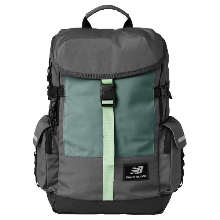 New Balance New Balance Polyester Backpack Unisex Green & Gray