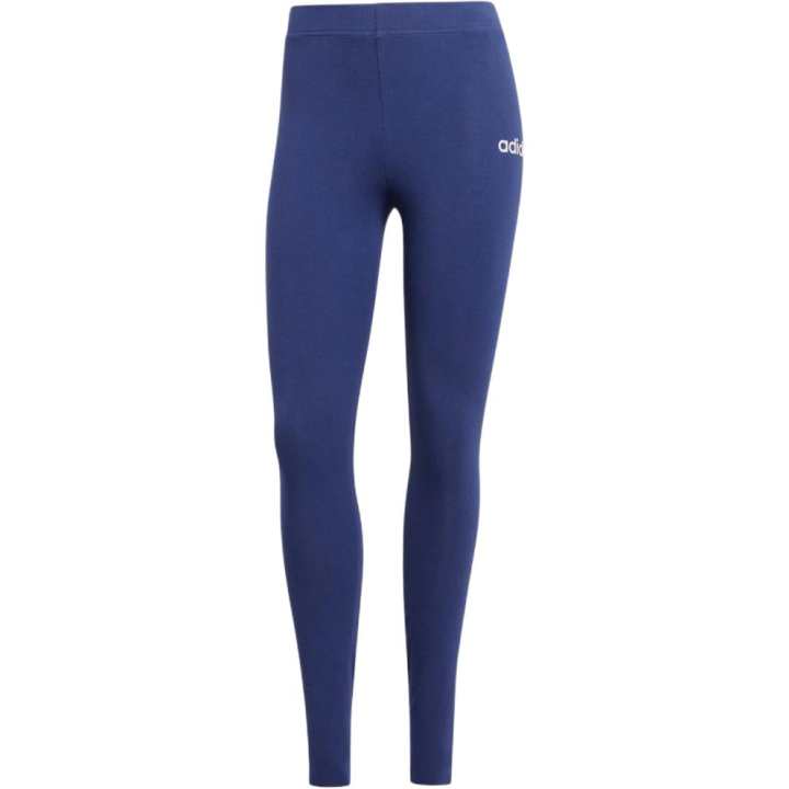 Adidas Adidas Women's Essentials Linear Cotton Leggings Dark Blue/White
