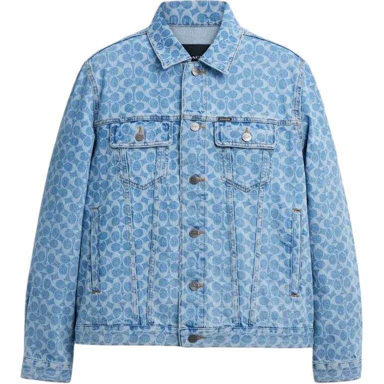 COACH COACH SS25 Denim Jacket Men's Washed Blue