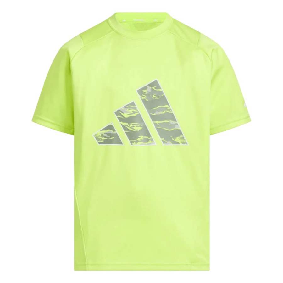 Adidas Adidas AEROREADY T Shirt Yellow Green Children Aged 3 7 Years Old