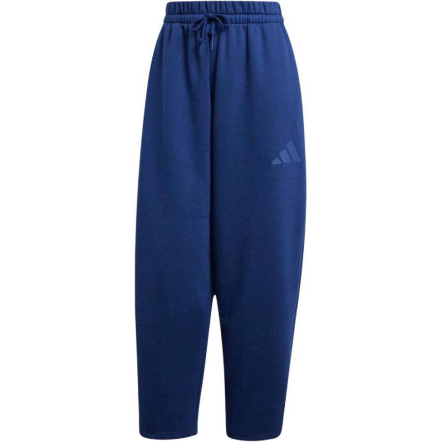 Adidas Adidas Women's Essentials Contemporary Logo Fleece Barrel Pants Dark Blue