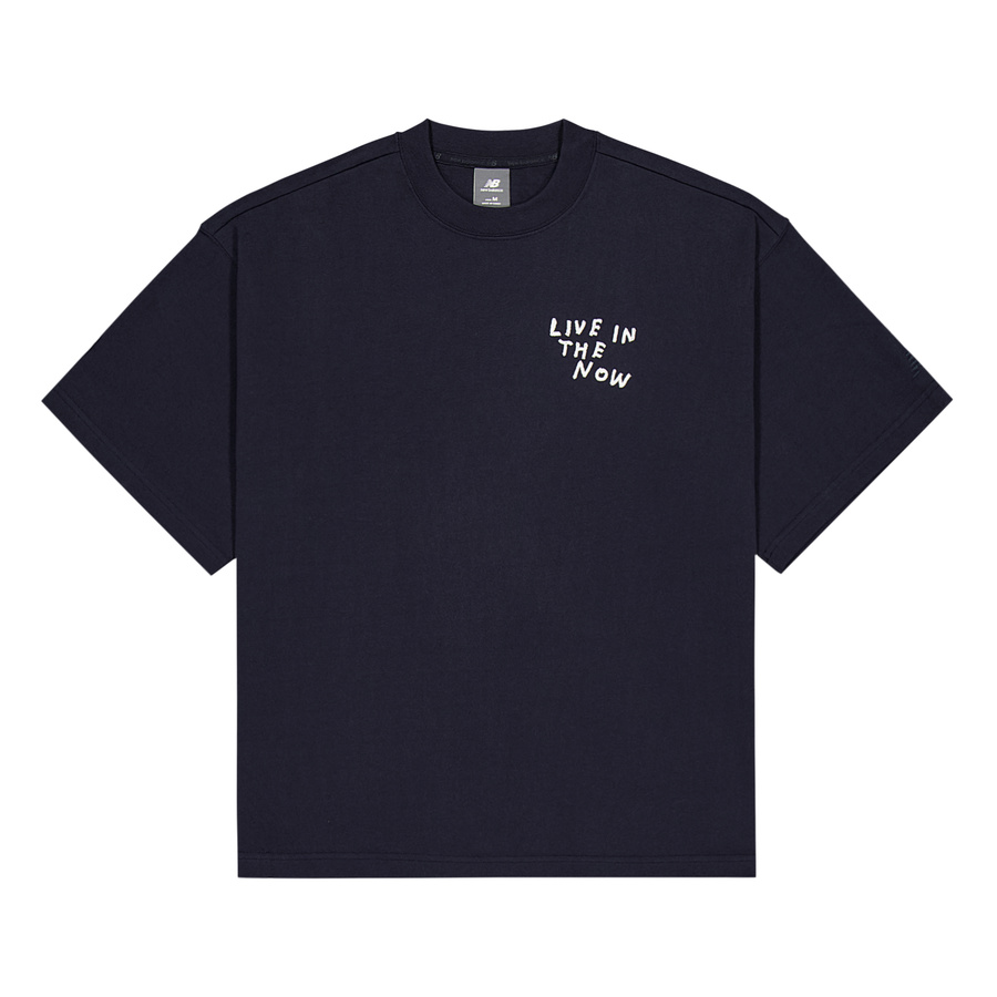New Balance New Balance NB Grey SS25 T Shirt Men's Navy Blue