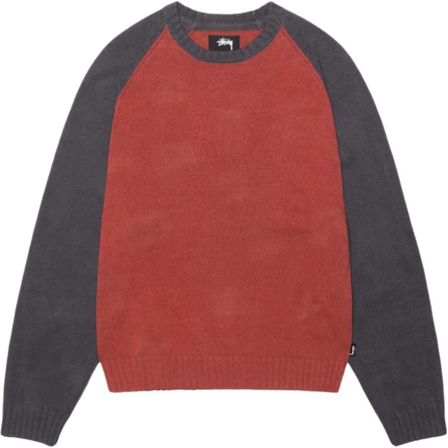 Stussy Colorblocked Raglan Knit Crew