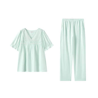 MANNIFEN Casual Suits Women's V Neck Thin Short