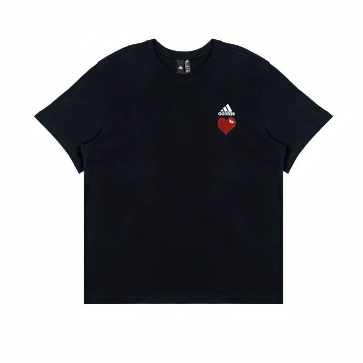Adidas Adidas T Shirts Unisex Black Crew Neck Straight Fit