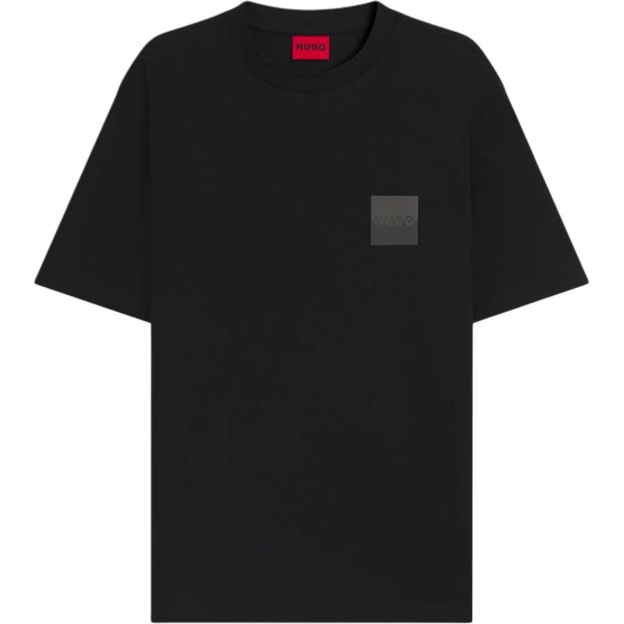 HUGO BOSS T Shirts Men's Black Crew Neck Moderate Straight Fit