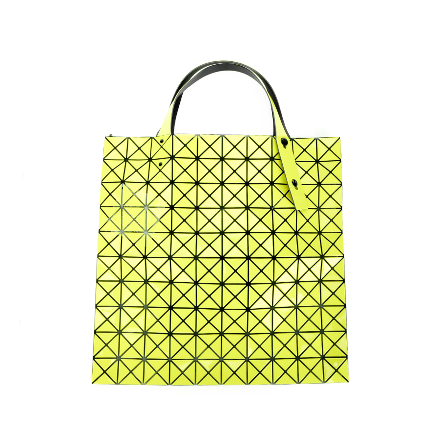 ISSEY MIYAKE Prism Polyvinyl Chloride Tote Bag, Shopping Bag, Handbag, Shoulder Bag Women's Yellow