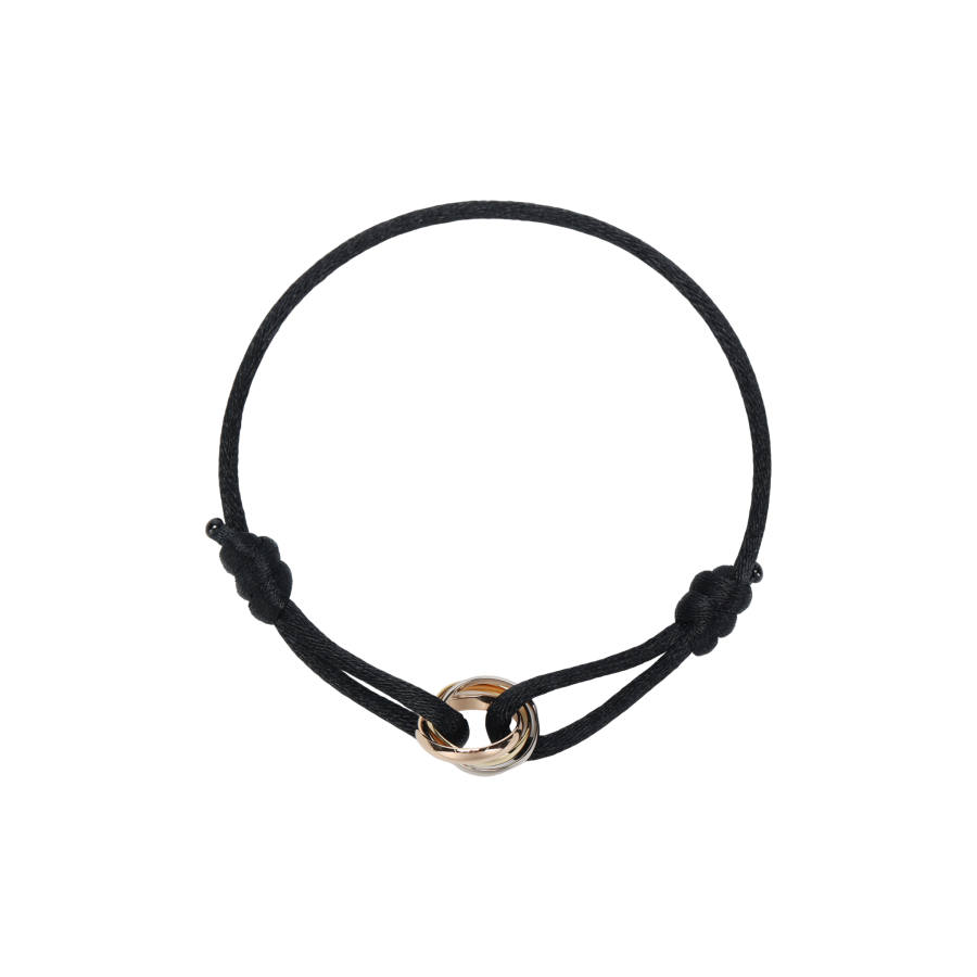CARTIER Trinity Series 18K Gold 18K White Gold 18K Rose Gold Rope Bracelets Unisex Multicolor