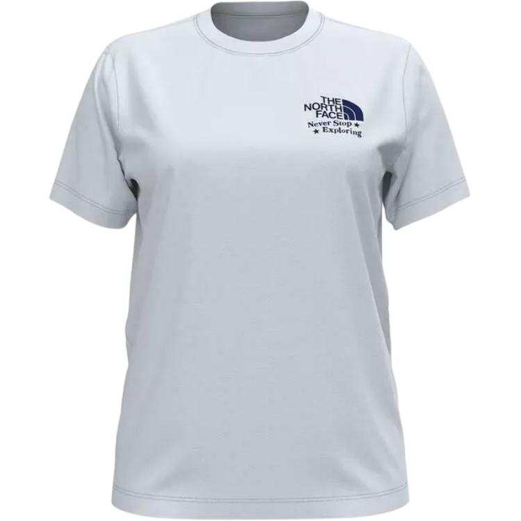THE NORTH FACE T Shirts Women's White Crew Neck Moderate Straight Fit