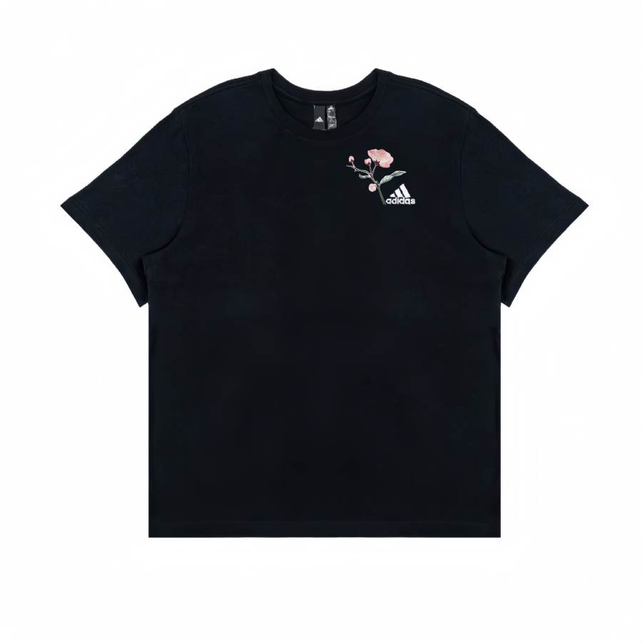 Adidas Adidas T Shirts Unisex Black Crew Neck Moderate Straight Fit