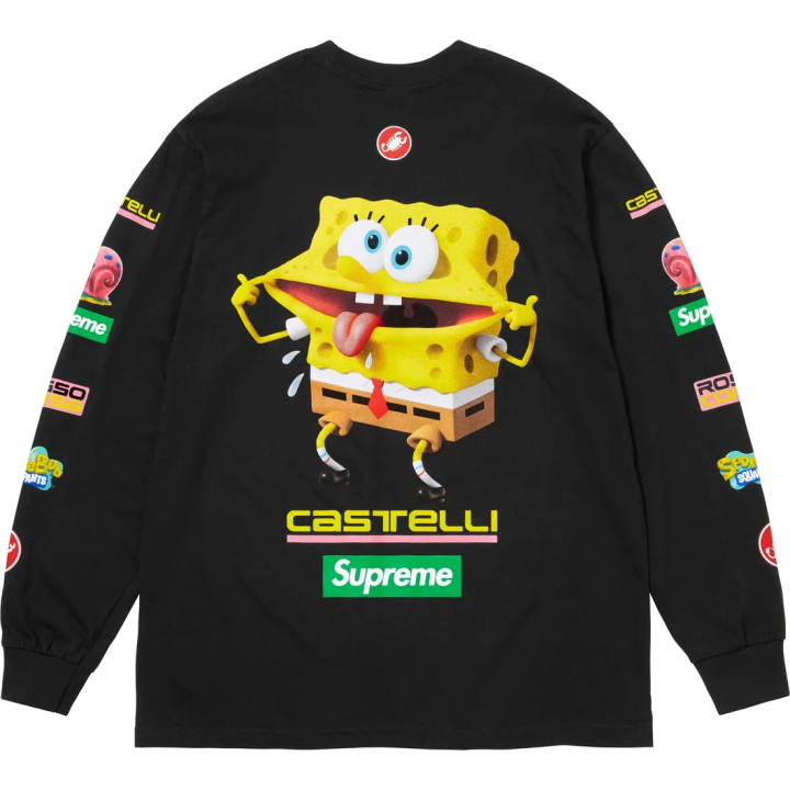 Supreme Supreme x SpongeBob x Castelli Racing long-sleeves T-shirt