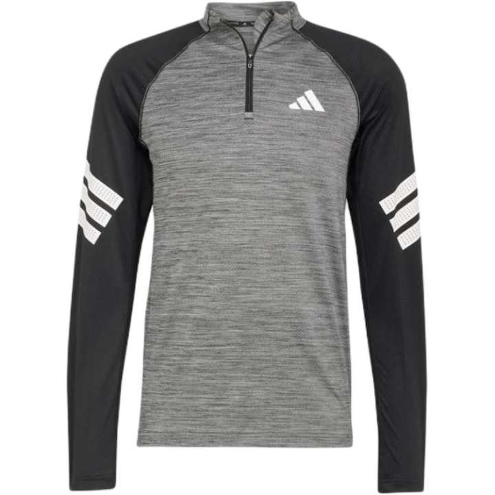 Adidas Adidas Icon 3 Stripes 1/4 Zip Long Sleeve Top