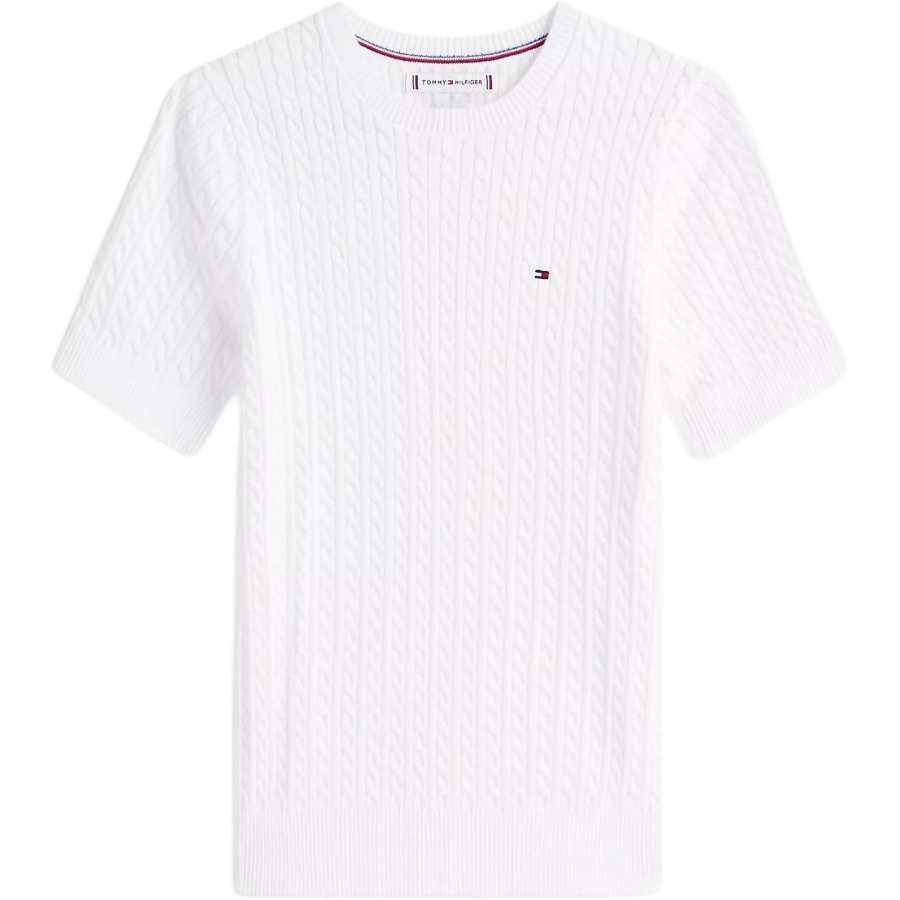 Tommy Hilfiger Sweaters Women's White YBL Crew Neck Moderate Other