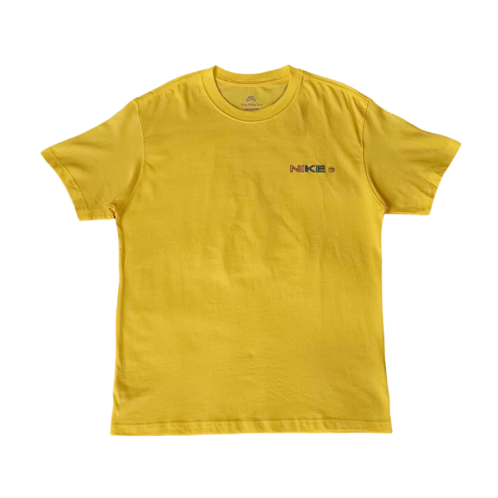 Nike Nike T Shirts Men's Yellow Crew Neck Moderate
