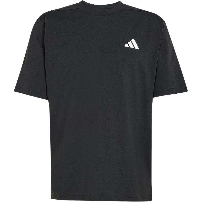 Adidas Adidas T Shirts Men's Black Crew Neck Moderate Straight Fit
