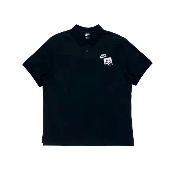 Nike Nike Polo Shirts Unisex Black Polo Collar Moderate Straight Fit