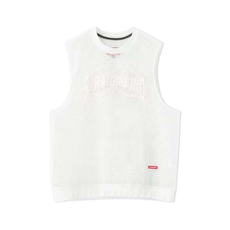 SPRAYGROUND Tank Tops Women's White Crew Neck Thin Straight Fit