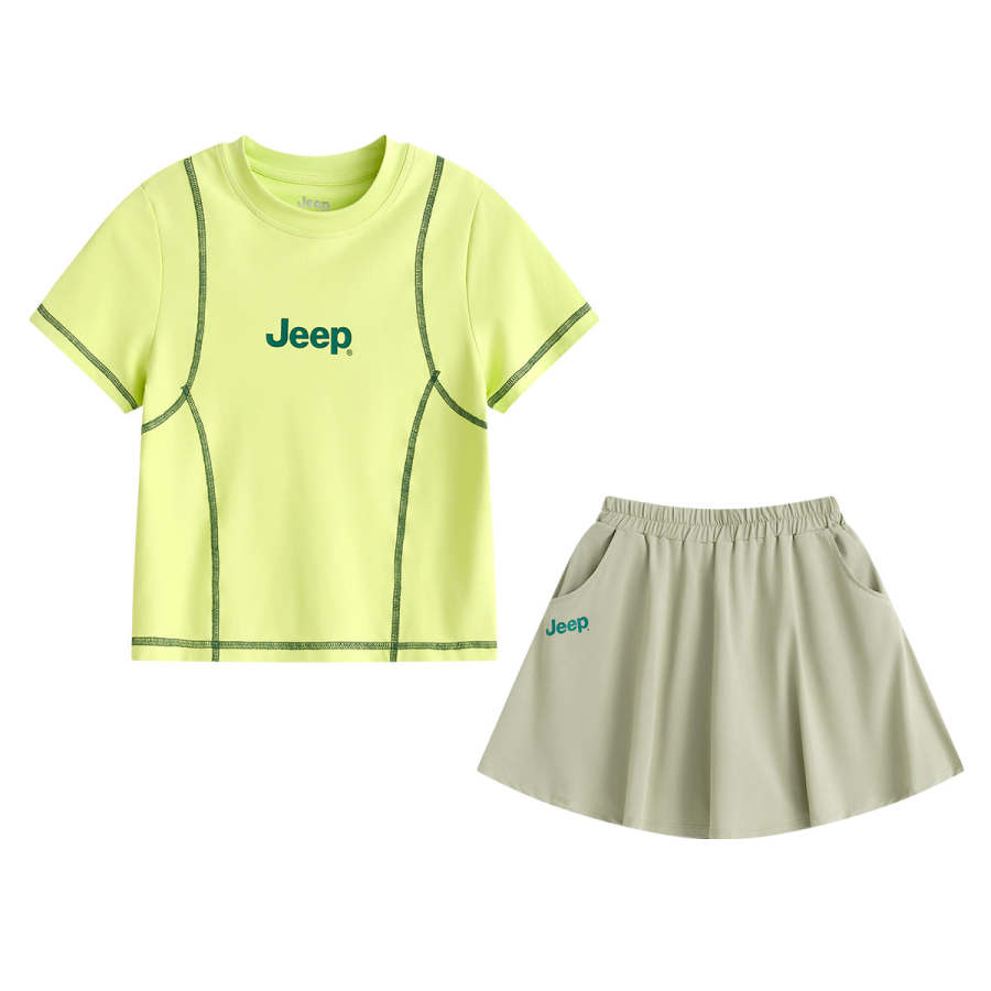 Jeep Teenagers Jeep Skirt Set 2 Piece Set Fruit Green