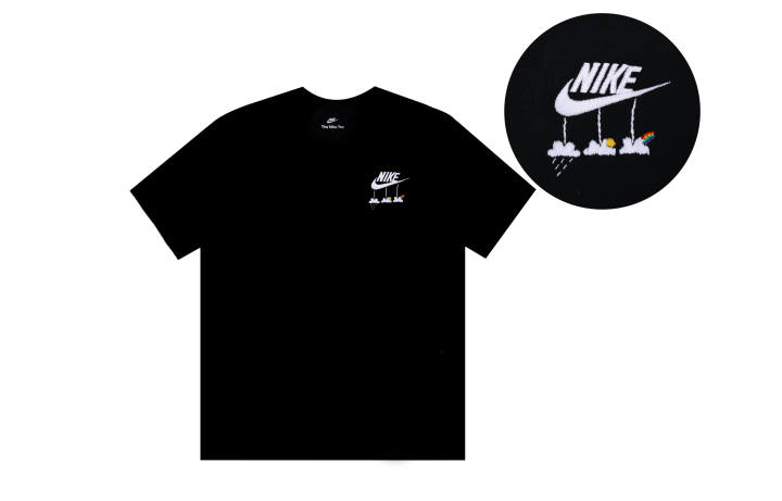 Nike Nike T Shirts Unisex Black Crew Neck Moderate Straight Fit