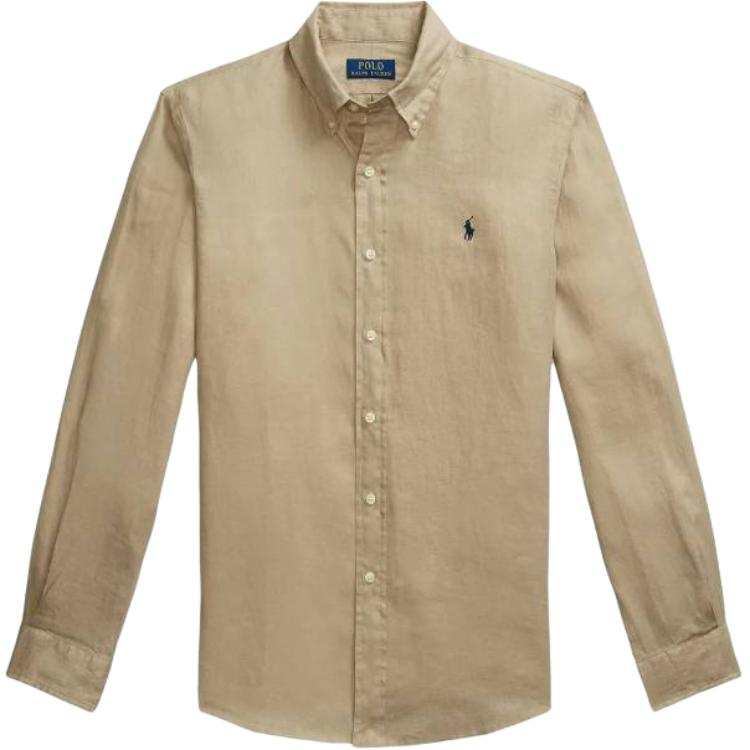 Polo Ralph Lauren Shirt Custom Slim Fit Men's Light Umber