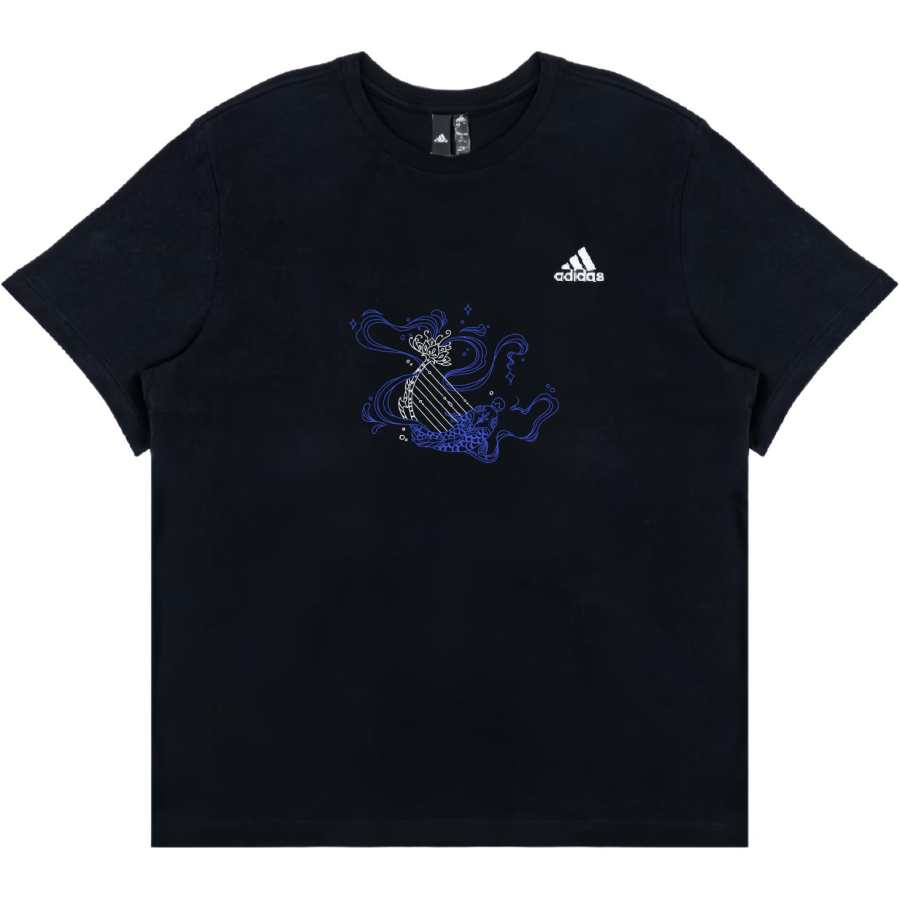 Adidas Adidas T Shirts Unisex Black Crew Neck Straight Fit