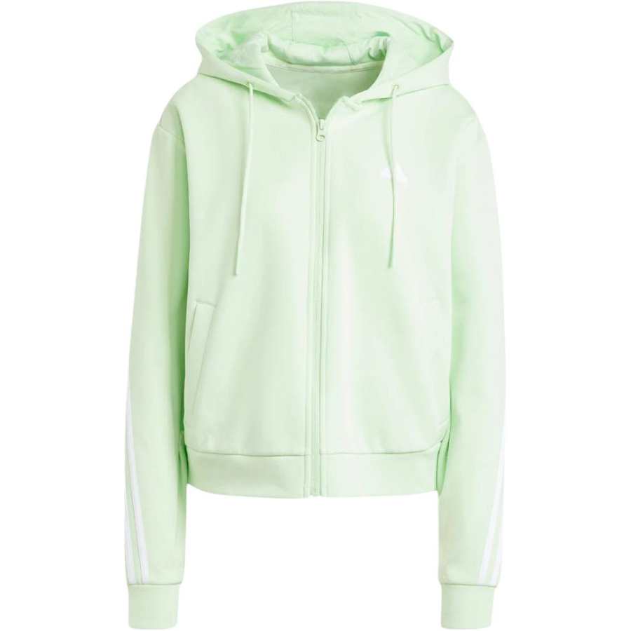 Adidas Adidas Future Icons 3 Stripes Full Zip Hoodie Semi Green Spark