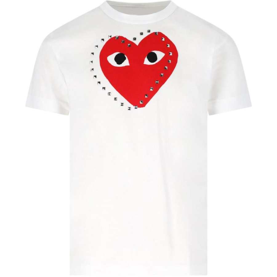 CDG Play Regular T Shirt Women's White