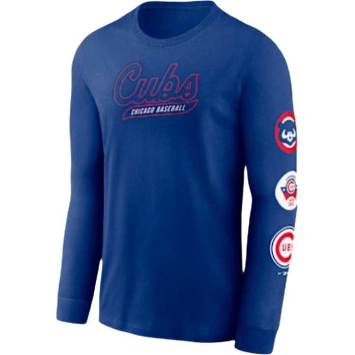 Nike Nike Chicago Cubs Cooperstown Knockout Men's Nike Mlb Long-Sleeve T-Shirt