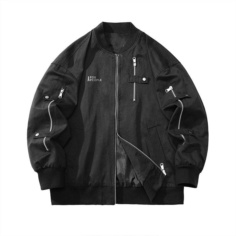 FAX FOR FMACM Jackets Unisex Baseball Collar Moderate Pilot
