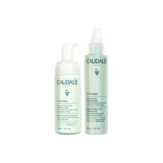 CAUDALIE OUTILI Silky Cleanser Foam Skincare Sets Cleaning Moisturizing 150ml+150ml