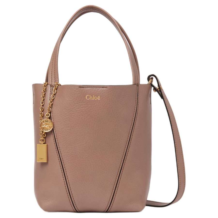 Chloé Chloe Spin Cow Leather Water Bucket, Shoulder Bag, Crossbody Bag, Handbag Small Women's Purple