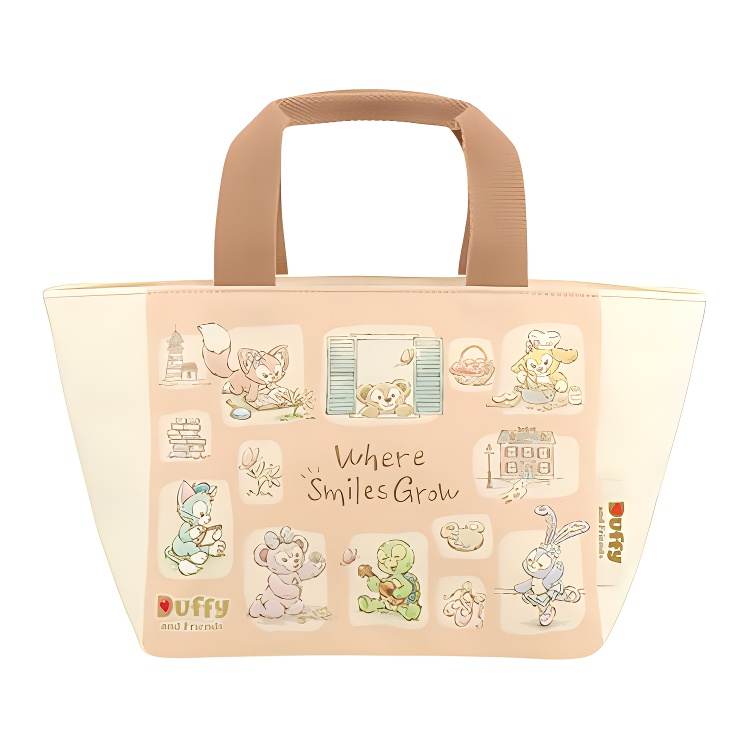 Disney Polyester Tote Bag, Shopping Bag, Handbag Mini Unisex Orange Pink & Multicolor