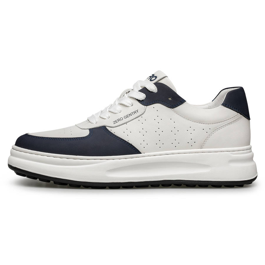 ZRO Skateboard Shoes Men's Low Top White/White Gray/White Blue