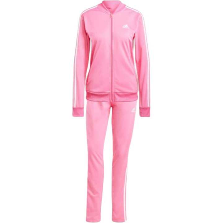 Adidas Adidas Women's Essentials 3 Stripes Tracksuit Pulse Magenta/White