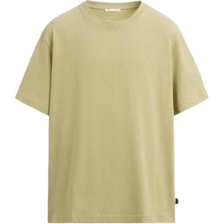 ZARA T Shirts Men's Medium Green Crew Neck Moderate