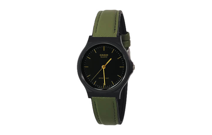 CASIO CASIO Custom Collection Quartz Movement Resin Strap Watch Men's Watches Black Dial