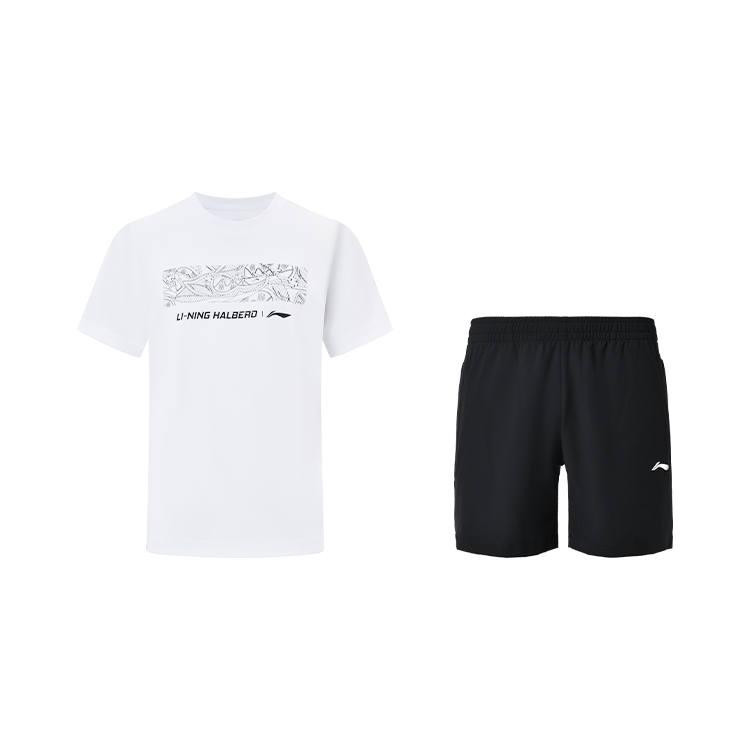 Li-Ning Li Ning Badminton Collection Casual Sportswear Unisex White Black