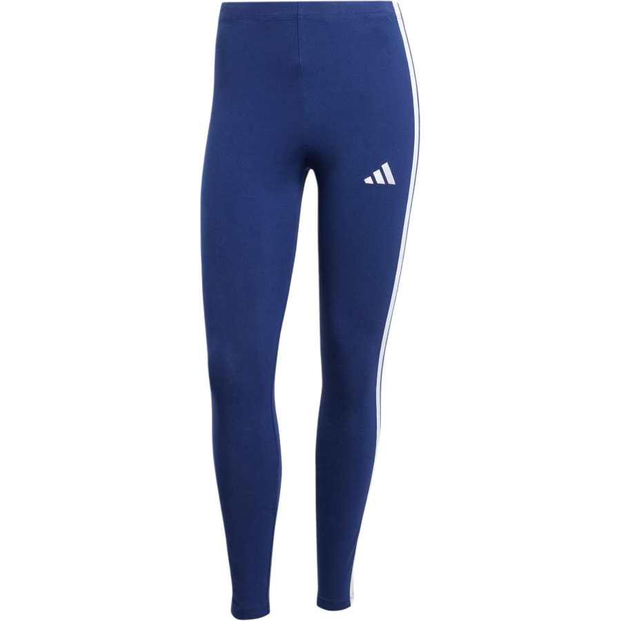 Adidas Adidas Women's Essentials 3 Stripes Cotton Leggings Dark Blue/White